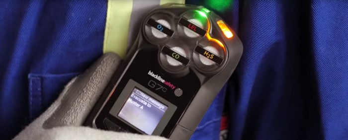 El sistema portátil de detección de gas G7 está siempre conectado a través de comunicaciones inalámbricas.