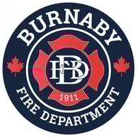 Logotipo del Cuerpo de Bomberos de Burnaby