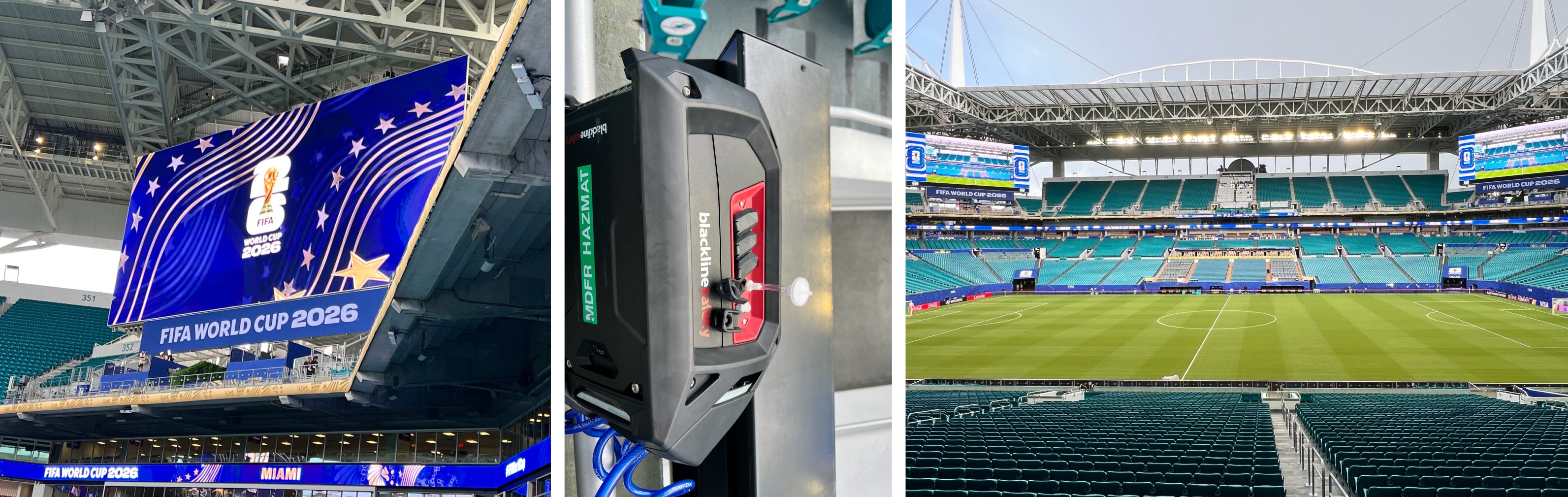 Los monitores de zona Blackline EXO 8 funcionan sin problemas y se mantienen conectados en la Copa del Mundo de la FIFA 2026