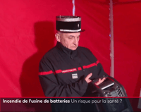 Bombero francés del servicio de emergencias médicas