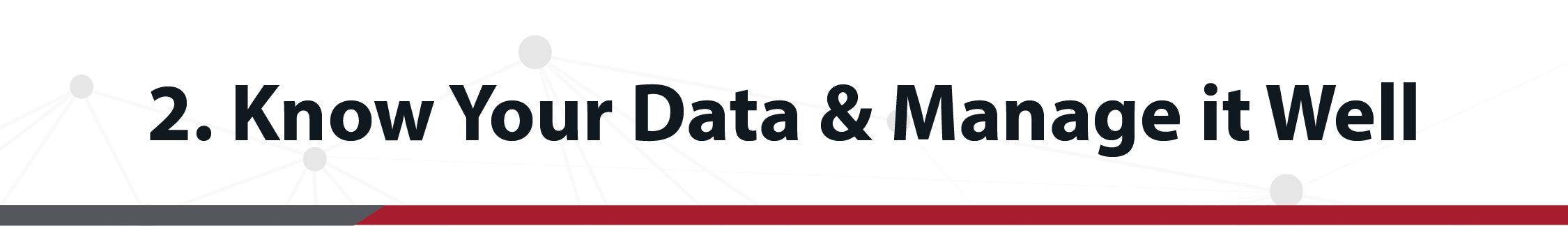 Conozca sus datos de seguridad conectados y gestiónelos adecuadamente.