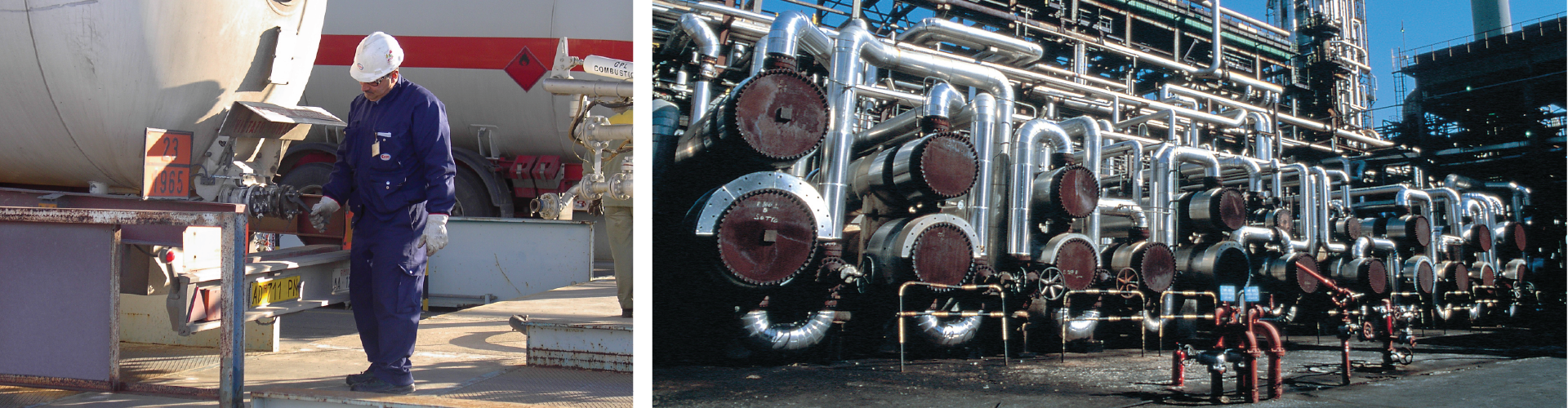 La refinería protege a los trabajadores solitarios.