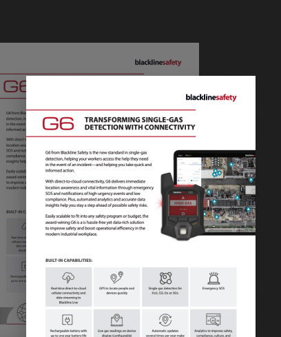 Folleto sobre detección de gases y trabajadores aislados con seguridad conectada