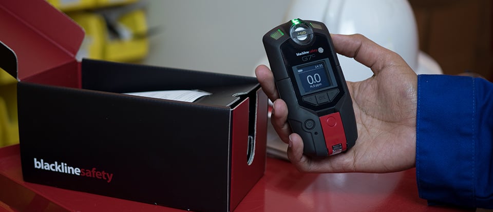 El detector de gas inalámbrico Blackline Safety G7 funciona nada más sacarlo de la caja.